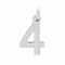 12 Pack: Sterling Silver Number Charm by Bead Landing™